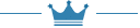 Forme rectangulaire bleue avec un sommet incurvé, flanquée de deux lignes horizontales bleues. Design graphique simple sur fond blanc.